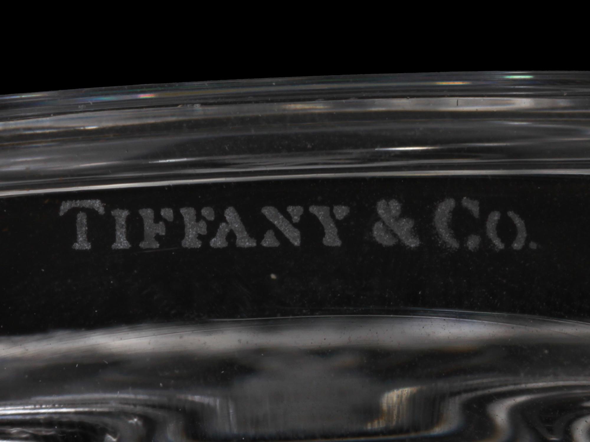 VINTAGE TIFFANY AND CO. ETCHED GLASS URN VASE PIC-3